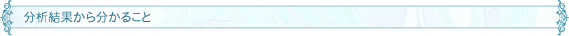 分析結果から分かること